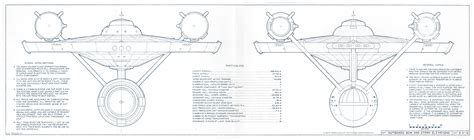 Star Trek Blueprints: General Plans: Constitution Class: U.S.S. Enterprise