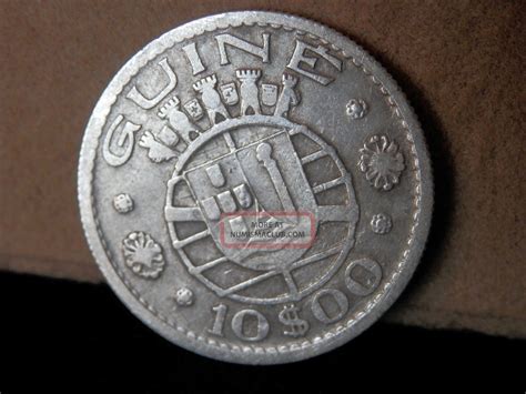 Guinea - Bissau / Portuguese Coin 10 Escudos 1952 Silver