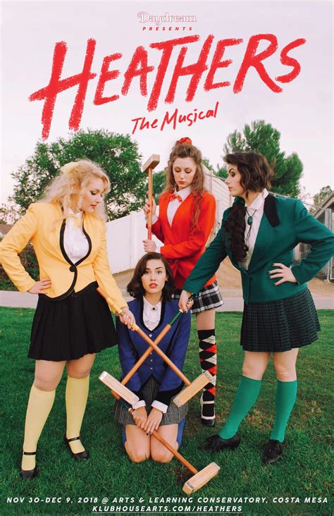 Thought you all would like the poster for my production of Heathers ...