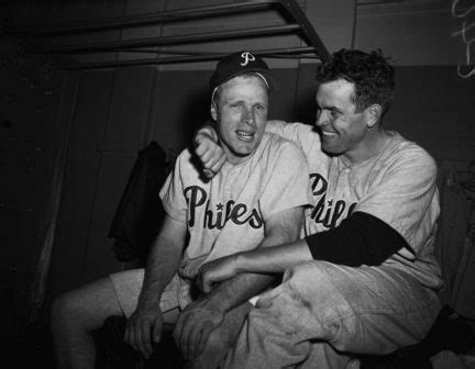 A pair of Phillies Hall of Famers in 1956: Richie Ashburn (left) and ...