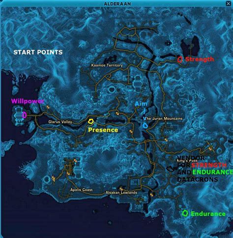 SWTOR Republic Datacrons » Alderaan Datacron Guide (Republic)