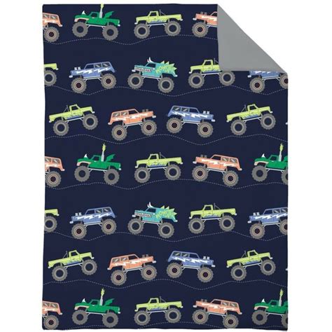 Monster Truck 4 Piece Toddler Bedding Set | Toddler bed set, Toddler bed, Toddler comforter