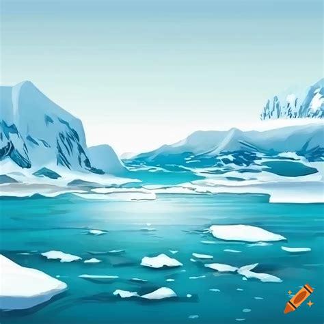Arctic nature illustration on Craiyon
