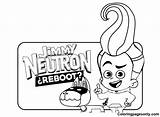 Jimmy Neutron Coloring Pages Printable For Free Download sketch template