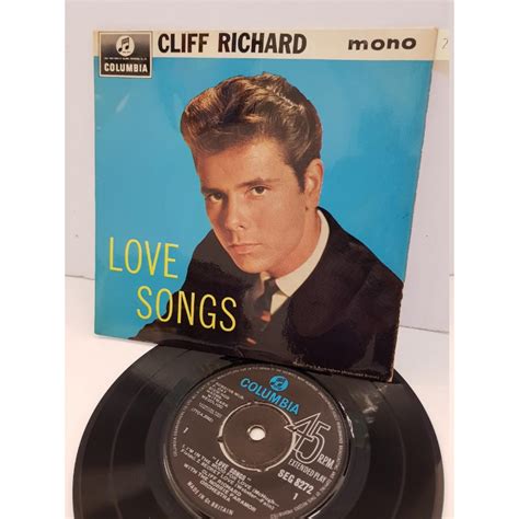 CLIFF RICHARD - love songs. SEG8272, 7" single