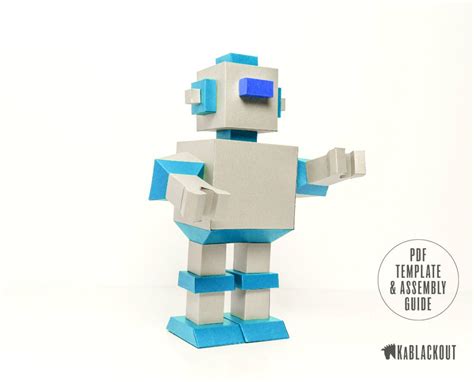 Robot Papercraft, DIY Robot Template, Robot Party Decor, Robot Birthday Decor, Robot Theme Party ...