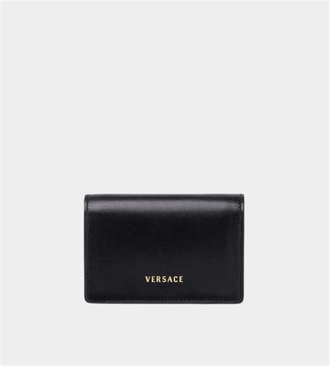 Versace | Virtus Black Mini Chain Wallet - Fablle