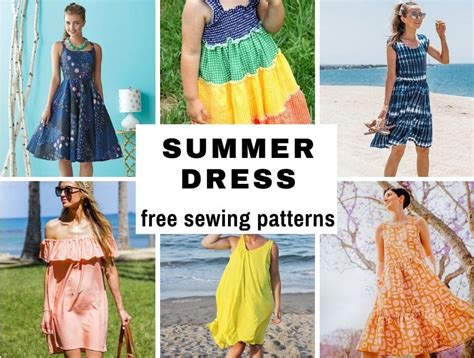 23+ Free Summer Dress Patterns For Women And Kids ⋆ Hello Sewing