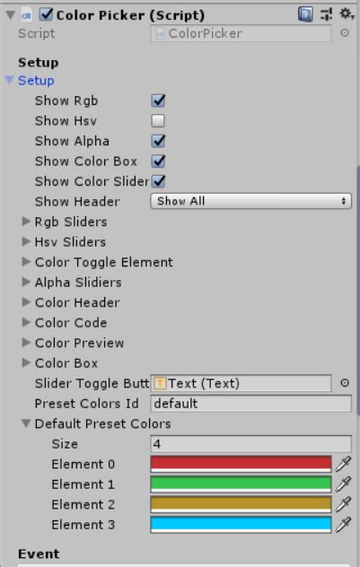 GitHub - judah4/HSV-Color-Picker-Unity: HSV color picker for Unity UI