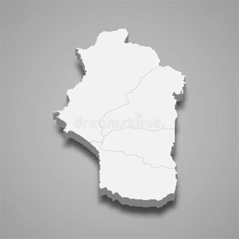 3d Isometric Map of Latakia is a Province of Syria Stock Illustration ...