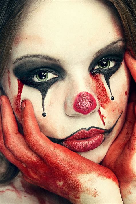 Clown Face makeup | Halloween makeup clown, Halloween makeup, Creepy clown makeup