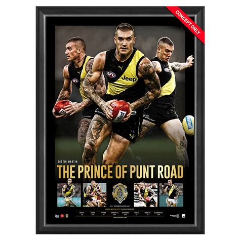 Richmond Tigers – Dustin Martin 2017 Brownlow Medal Prince of Punt Road Sportsprint | Taylormade ...