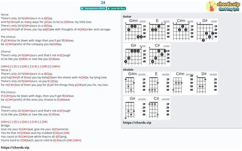 Chord: 24 - tab, song lyric, sheet, guitar, ukulele | chords.vip