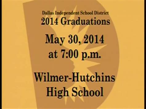 Dallas ISD - Wilmer Hutchins High School Graduation - 2014 : Dallas ...