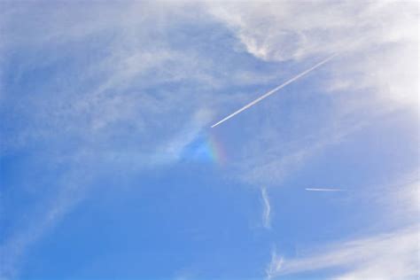 40+ Rainbow Vapor Trail Sky Airplane Stock Photos, Pictures & Royalty ...