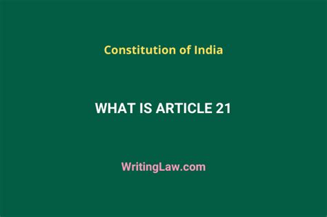 What Is Article 21 of the Indian Constitution?