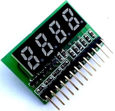 4 Digit MultiPlexed 0.33 Inch 7 Segment Common Anode Display - Electronics-Lab.com