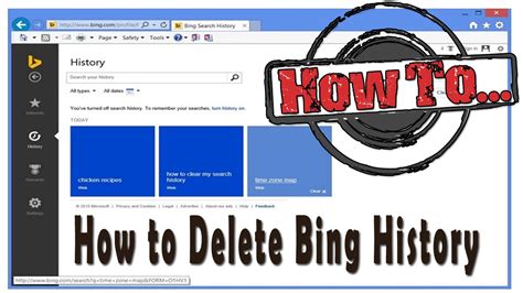 Remove Bing Search History - Bing images