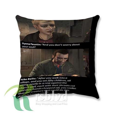 Gta 4 Niko Bellic Quotes Custom Pillow Case Cover – Let the colors ...