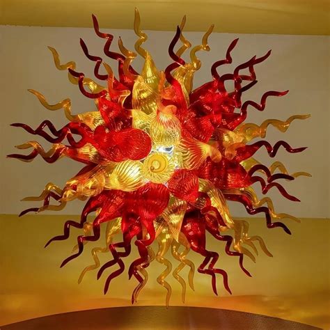 Luxury Chihuly Glass Art Deco Chandelier Hand Blown Diy Hanging Pendant ...