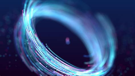 Premium Photo | 3D Abstract blue and purple particles vortex design ...