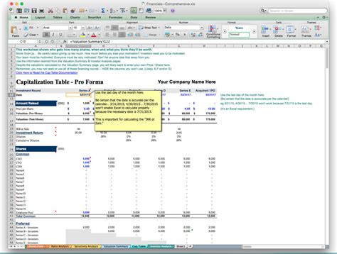 Business Plan Financial Template — db-excel.com