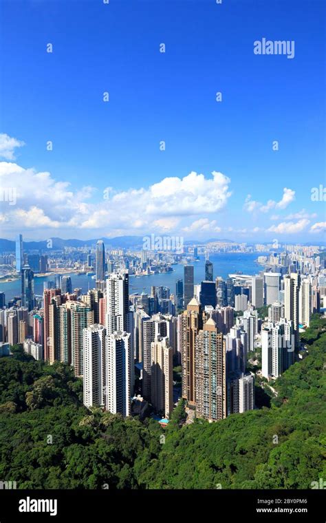 Hong Kong Skyline from victoria Peak Stock Photo - Alamy