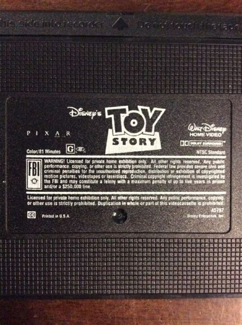 51 best Toy Story 1996 VHS images on Pinterest | Toy story, Frogs and ...