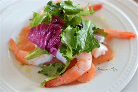 Smoked Salmon & Shrimp Salad ~ Korean Mutt