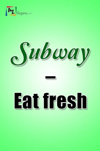 Subway – Eat fresh