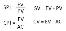 SPI,CPI,SV,CV calculator | SPI,CPI,SV,CV Formula or equation