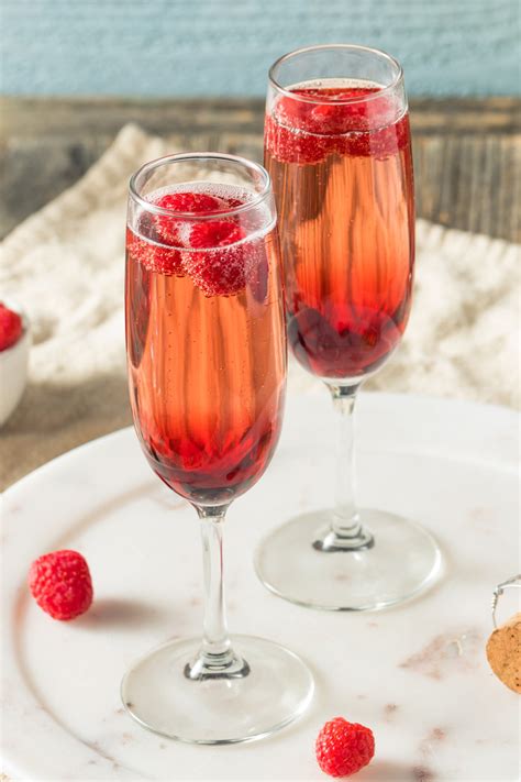 Sparkling Kir Royale Cocktail - Savored Sips