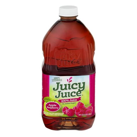 Juicy Juice 100% Apple Raspberry Juice, 64 Fl Oz - Walmart.com - Walmart.com