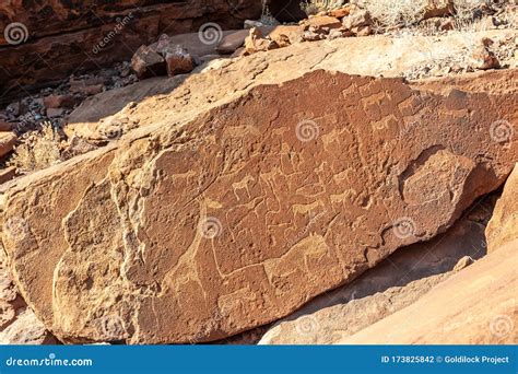 Rock art of the San People stock photo. Image of damaraland - 173825842