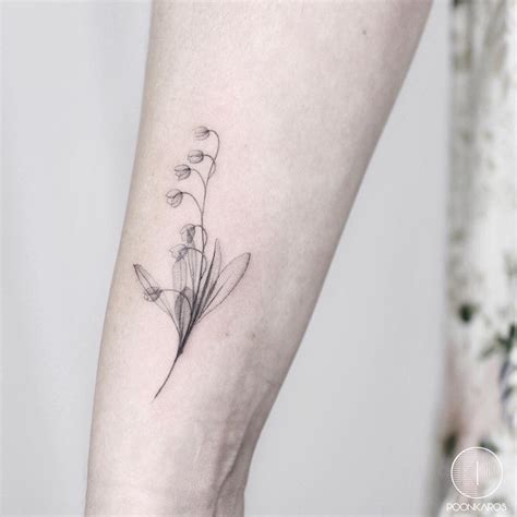 Lily of the valley tattoo by Karry Ka-Ying Poon - Tattoogrid.net