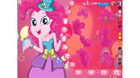 Pinkie Pie Party Time Dress Up Game Preview - YouTube