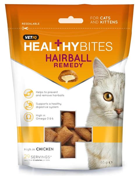 Cat Treats Healthy Bites Hairball Remedy 65g - Pet Care By Post