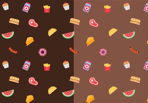 Food Pattern Vector 121333 Vector Art at Vecteezy