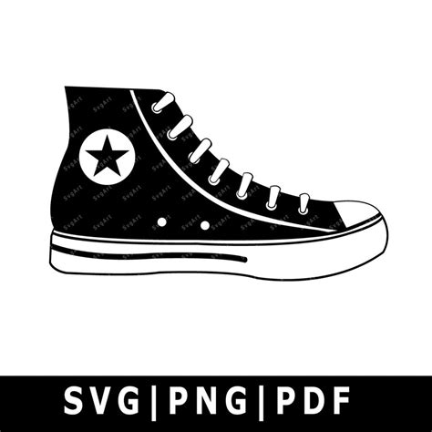Sneakers SVG, PNG, PDF, Cricut, Silhouette, Cricut svg, Silhouette svg ...