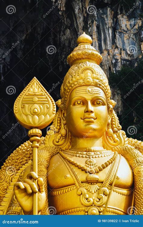 The Batu Caves Lord Murugan Statue and Entrance Near Kuala Lumpur Malaysia Stock Photo - Image ...