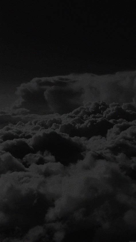 Aesthetic Wallpaper Black And White Clouds