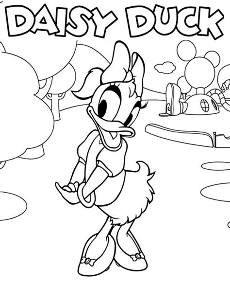 Meet The Cute Daisy Duck In Mickey Mouse Clubhouse Coloring Page : Kids Play Color | Mickey ...