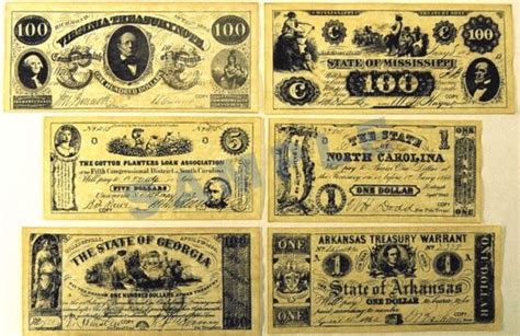 Historic Document - Confederate Currency, Set A - Maryland Center for History and Culture