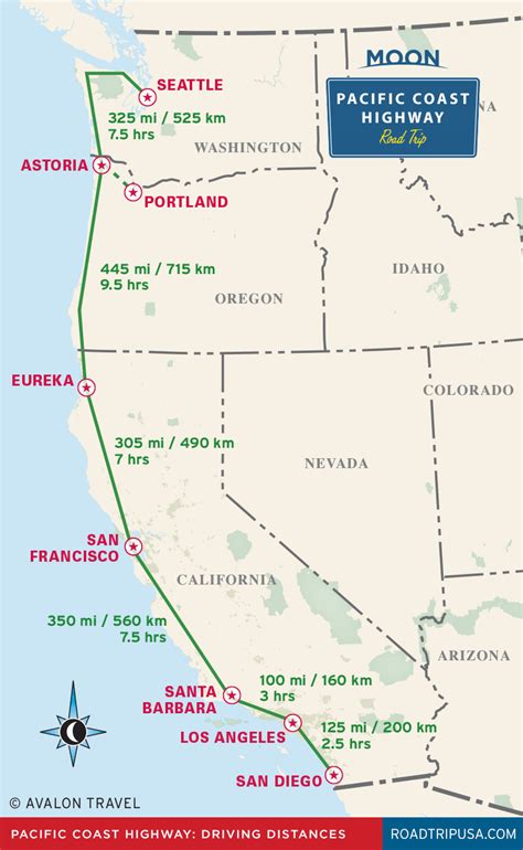 Map Of California Cities Along 101