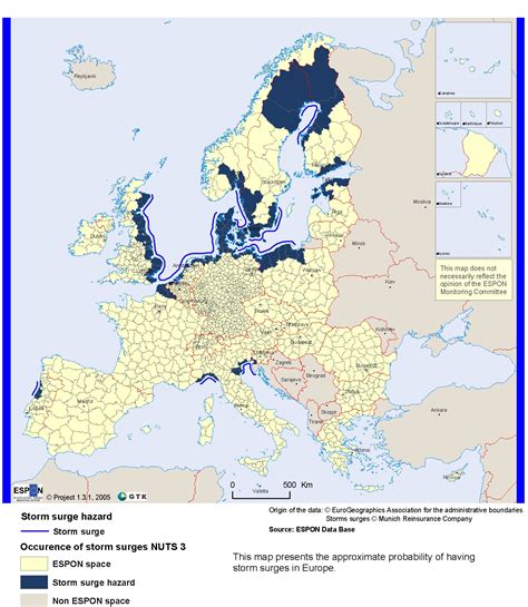 Storm Surge Hazard Map of Europe [1529x1760][OS] : MapPorn