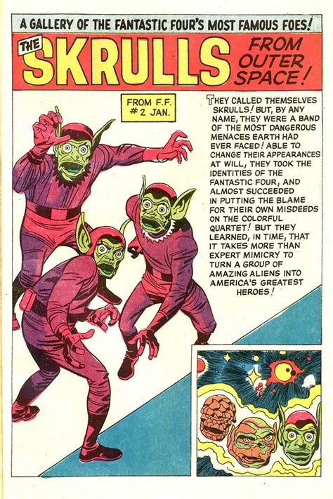 The Skrulls | Fantastic four comics, Jack kirby, Comic books art