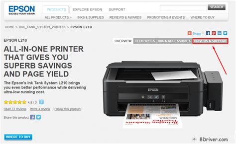 Download Epson L210 printer driver and install