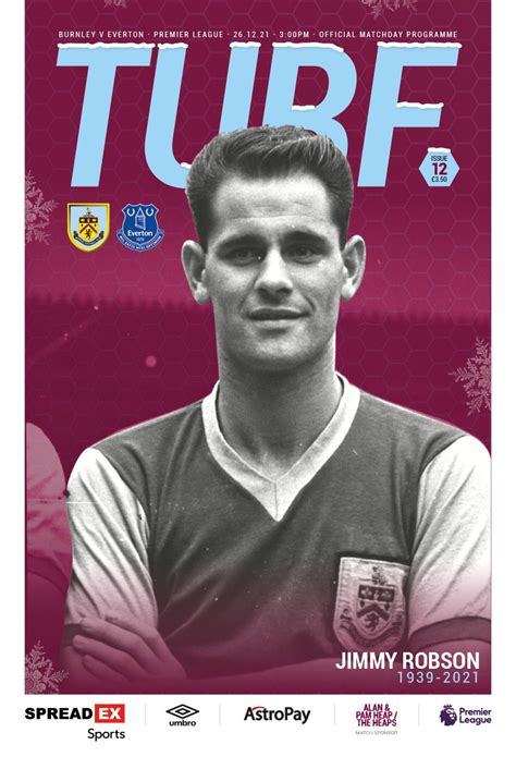 Burnley v Everton Matchday Programme 2021/22 | Aca-Creative