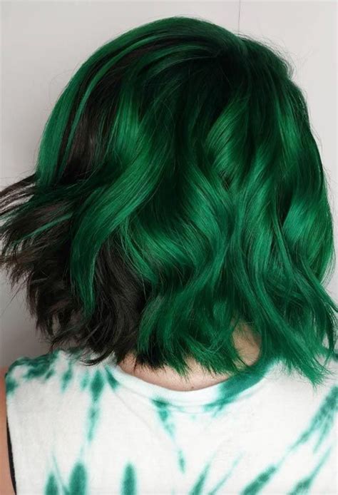 63 Offbeat Green Hair Color Ideas: Green Hair Dye Kits to ‘Go Green’ in 2020 (met afbeeldingen)