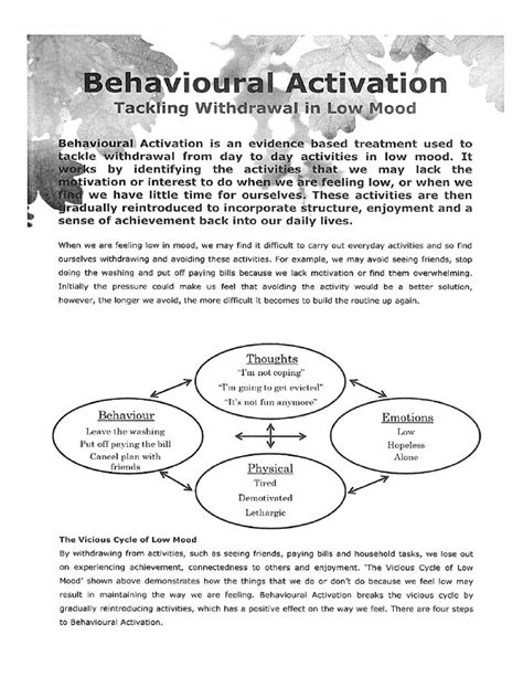 Behavioural Activation Info | PDF